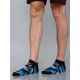 Dollar Socks Men Pack of 3 Patterned Cotton Ankle Length Socks-picture-16