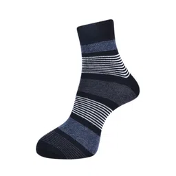 Dollar Socks Men Pack Of 3 Striped Cotton Ankle-Length Socks image 4