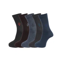 Dollar Socks Men Pack Of 5 Assorted Above Ankle-Length Combed Cotton Socks-picture-19
