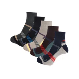 Dollar Socks Men Pack Of 5 Assorted Above Ankle-Length Pure Cotton Socks-picture-18