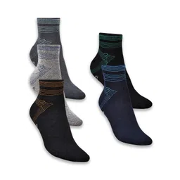 Dollar Socks Men Pack Of 5 Assorted Above Ankle-Length Socks-picture-32
