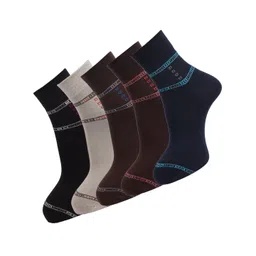 Dollar Socks Men Pack Of 5 Assorted Cotton Above Ankle Length Socks-picture-29