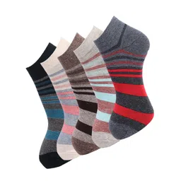 Dollar Socks Men Pack of 5 Assorted  Cotton  Ankle Length Socks-picture-14