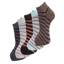Dollar Socks Men Pack Of 5 Assorted Cotton Ankle-Length Socks-picture-15
