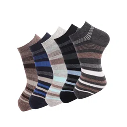 Dollar Socks Men Pack Of 5 Assorted Cotton Ankle-Length Socks-picture-18