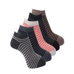 Dollar Socks Men Pack Of 5 Assorted Patterned Cotton Ankle-Length Socks-picture-30