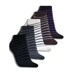Dollar Socks Men Pack Of 5 Cotton Assorted Ankle-Length Socks-picture-35