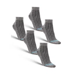 Dollar Socks Men Pack Of 5 Striped  Pure Cotton Ankle Length Socks-picture-35