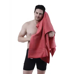 Dollar Socks Pink Cotton 600 GSM Bath Towel-picture-19