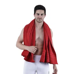Dollar Socks Red Cotton 600 GSM Bath Towel-picture-24