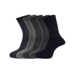 dollar socks Set of 5 Textured Mid-Calf Length Socks-picture-42