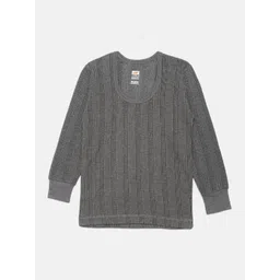 Dollar Ultra Boys Charcoal Grey Striped Thermal Top-picture-24