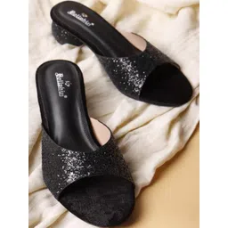 Dollphin Embellished Block Heels Sandals-picture-13