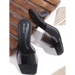 Dollphin Women Black Solid Heel Sandals-picture-37