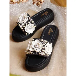 Dollphin Women Embellished Party Open Toe Flats with Bows-picture-40