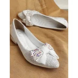 Dollphin Women Silver Synthetic Textured Block Pumps-picture-10