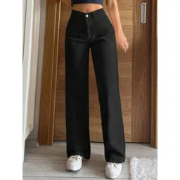 dolsia Women Flared Dark Shade No Fade High-Rise Stretchable Jeans-picture-37