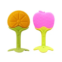 Domenico Baby Silicone Teether Orange & Apple-image-28