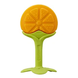 DOMENICO Baby Silicone Teether Orange Shape - Orange-image-36