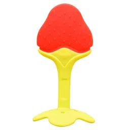DOMENICO Baby Silicone Teether Strawberry Shape - Red-image-33