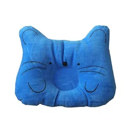 Domenico Baby Soft Neck Support Pillow for Head Shaping Shape Supporter Cat Face Pillow - Blue-image-11
