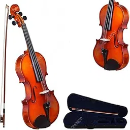 DOMENICO Handcrafted Solid Wood Acoustic Violin with Carrying Case,Rosin, Bow (4/4)-picture-11