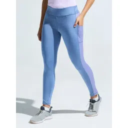 DOMIN8 Blue Regular Fit Sports Tights-picture-14