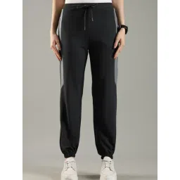 DOMIN8 Dark Grey Polyester Mid Rise Joggers-picture-40