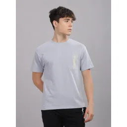 DOMIN8 Grey Regular fit Print T-Shirt-picture-22