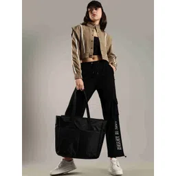 DOMIN8 Women Crop Jacket with Snap Button Closure & Elastic Drawstring Waist-picture-40