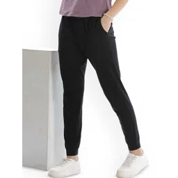 DOMIN8 Women Organic Cotton Regular Fit Mid-Rise Jogger Track Pants-picture-18