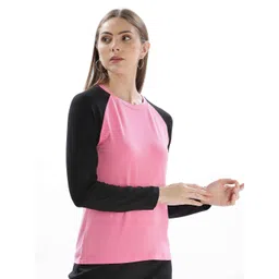 DOMIN8 Women Solid Round Neck Top image 3