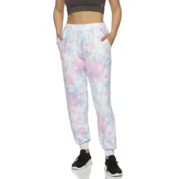 DOMIN8 Women Tie & Dye Relaxed Fit Mid-Rise Rapid Dry Knitted Joggers-picture-21