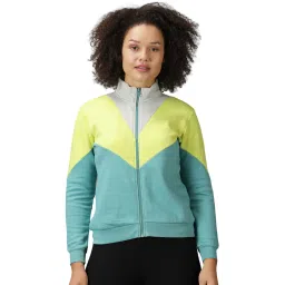 DOMIN8 Womens Colour Block Bomber Jacket With Zipper Closure - Multi-Color-picture-18