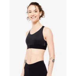 Domyos by Decathlon Black Plain Sports Bra-picture-29