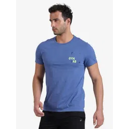 Domyos By Decathlon Blue Cotton Regular Fit T-Shirt-image-45