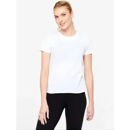 Domyos By Decathlon Glacier White Cotton Regular Fit T-Shirt-picture-32
