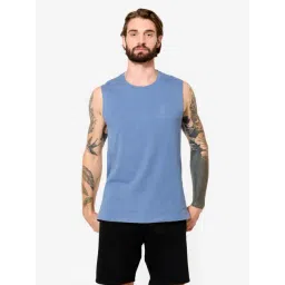 DOMYOS By Decathlon Men Comet Blue Regular Fit T-Shirt-image-40