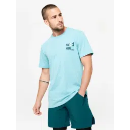 DOMYOS By Decathlon Men Turquoise Regular Fit T-Shirt-image-33