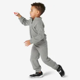domyos Kids' Basic Warm Regular-Fit Tracksuit - Grey-picture-26