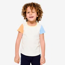 domyos Kid's Multisports Cotton T-Shirt 100 - Cotton White-picture-26