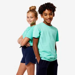 domyos Kids' Unisex Multisports Cotton T-Shirt - Mint Green-picture-11