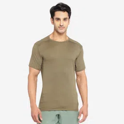 domyos Men's Crew Neck Breathable Essential Fitness T-Shirt - Green-picture-37