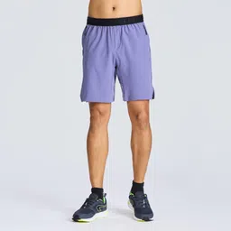 domyos Men's Low waist Training Shorts with 2 Pockets & Elasticated Belt - Foggy Purple-picture-12