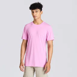 domyos Men's Slim-Fit Breathable Cross Training T-Shirt - Magnolia Pink-picture-13