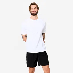 domyos Men's Stretchable Fitness T-Shirt - Ultra White-picture-14