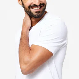 domyos Men's Fitness T-Shirt 100 Sportee - White image 5