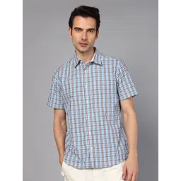 DON VINO Classic Relaxed Fit Micro Checks Cotton Casual Shirt-picture-34