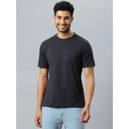 Don Vino Dark Grey Regular Fit Crew T-Shirt-picture-24