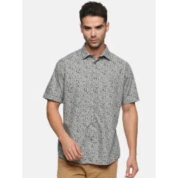 Don Vino Grey Regular Fit Printed Shirt-picture-30